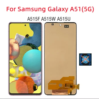 Yüksek Kaliteli TFT samsung LCD Galaxy A51 dokunmatik LCD ekran Ekran, Galaxy A51 A515F A515W A515U lcd ekran Değiştirin