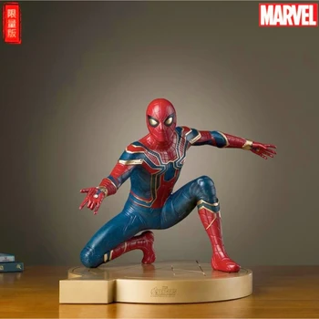 Örümcek Adam Marvel Sınırlı Sayıda El Yapımı Modeli Sanat Geçidi Kabine Ev Dekorasyon Demir Adam Karikatür Modeli Mefruşat ürünleri