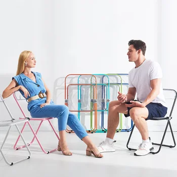 Şeffaf Sandalye Moda Trend Fotoğraf Sandalye Giyim Mağazası Kozmetik Sandalyeler Akrilik Yemek Sandalyesi Tabure Katlanır Silla İskandinav