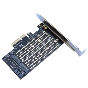100 Adet/grup M. 2 SSD Pcıe Adaptörü Çift amaçlı Pcı-E 3.0 X4 Gen3 Ssd M2 Sata Pcı-E Kart Nvme / mıe Adaptörü M Anahtar B Anahtar Kartları Os.