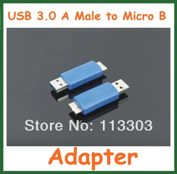 100 adet USB 3.0 A Erkek Mikro B Adaptörü USB3.0 AM Mikro B Konnektör Genişletici Dönüştürücü