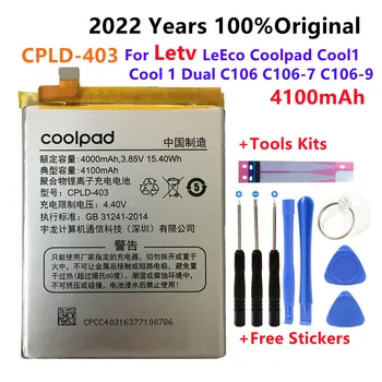 100 % Yeni Orijinal Yüksek Kalite CPLD-403 4100mAh Pil İçin Letv LeEco Coolpad Cool1 Serin 1 Çift C106 C106-7 C106-9 + Ücretsiz Araçlar