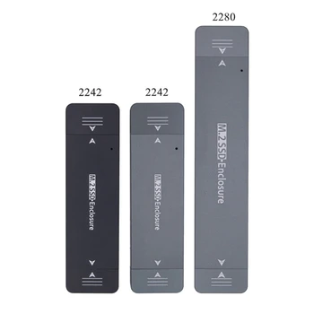 .2 NVMe SSD Muhafaza Adaptörü için 2230/2242/2260/2280 .2 SSD Alüminyum Alaşım