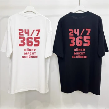 2023 Yeni Vetements Fransız Şef Şiş Baskı T-shirt Erkek Kadın Vetements En Kaliteli Büyük Boy Rahat Vintage VTM T Shirt Tees