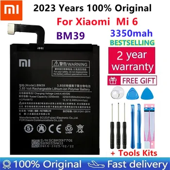 2023 Yıl Yeni 100% Orijinal Xiao mi BM39 3350mAh Pil İçin Xiaomi 6 Mi6 M6 Yüksek Kaliteli Telefon Yedek Piller Ücretsiz Araçlar