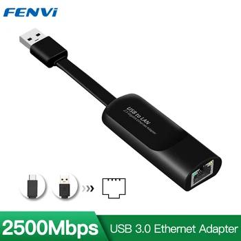 2500Mbps Ethernet USB3.0-RJ45 2.5 G C tipi RJ 45 kablolu adaptör Lan ağ USB HUB Win10 için/8/7/11 MacBook iPad Dizüstü Bilgisayar