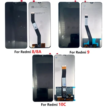 5 Adet %100 % Test Edilmiş LCD ekran dokunmatik ekran digitizer Redmi İçin 8A Ekran LCD MZB8255IN M1908C3IC LCD Ekran Redmi İçin 10C 9 7 9A