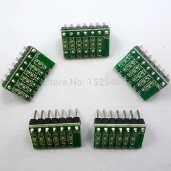 5 adet / grup 3-12V 6Bit Yeşil MCU Genişletme LED Modülü Breadboard PCB için STM8 STM32 CPLD PLD