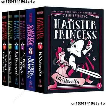 6 Kitap / set Hamster Prenses Serisi Hamster Prenses Ciltli 6 Tam Set çocuk Esprili hikaye kitapları