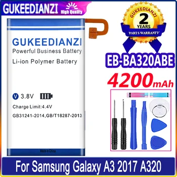 Bateria 4200mAh Pil EB-BA320ABE Pil Samsung Galaxy A3 (2017) a320 SM-A320F A320Y A320FL A320F / DS A320Y / DS Pil