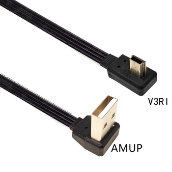 düz USB 2.0 Fiş Mini USB BIS Alt Sol Sağ Açılı 90° Kablo 0.2 m 0.3 m 0.5 m 1m Kamera MP4 Tablet