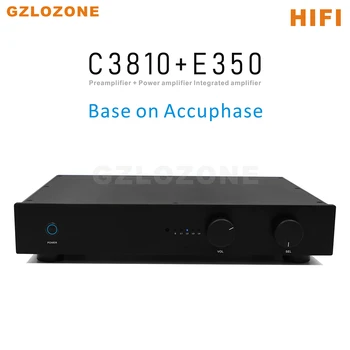 HIFI Uzaktan C3810 (Referans C3850)+E350 Preamplifikatör + güç amplifikatörü Entegre Amplifikatör Tabanı Accuphase Devre 75W + 75W