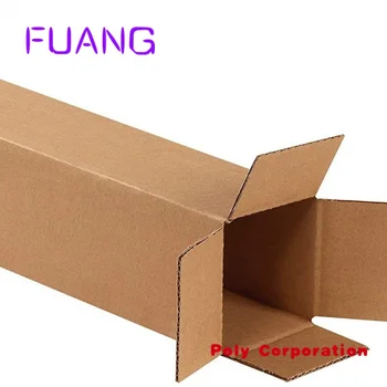Karton Nakliye Kutuları Uzun Oluklu Kartonlar Küçük işletmeler için Kağıt Tedarik Tüpü Paketleme kutusu