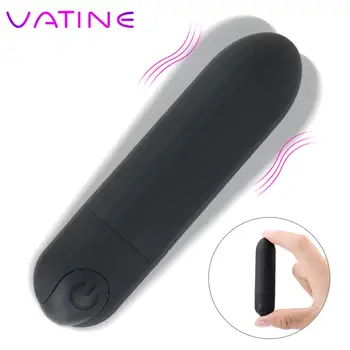 Kurşun vibratör Klitoris Stimülatörü USB Şarjlı Uzaktan Kumanda 10 Hız Güçlü Titreşim Vajinal Masaj Seks Oyuncakları Kadınlar İçin