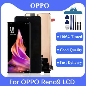 Orijinal AMOLED Oppo Reno9 PHM110 lcd dokunmatik ekranlı sayısallaştırıcı grup İçin Reno9 pro / oppo A1 pro lcd ekran değiştirme