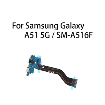 Orijinal USB Şarj Portu Jack yuva konnektörü Şarj Kurulu Flex Kablo Samsung Galaxy A51 5G / SM-A516F
