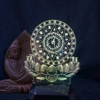 Puguang Lamba Buda Ön Fener Küçük Gece Lambası Şarj Edilebilir KT - C Ev Dekorasyon