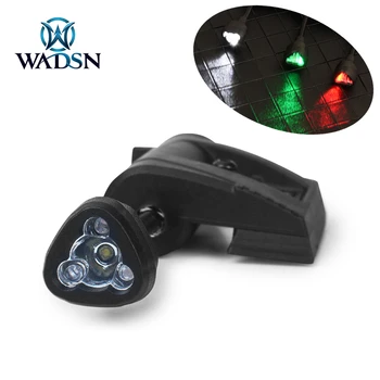WADSNTactical kask Wapen ışık Led kırmızı yeşil beyaz IR Tec şarj Pro MPLS Airsoft kask sinyal ışığı Softair aydınlatma